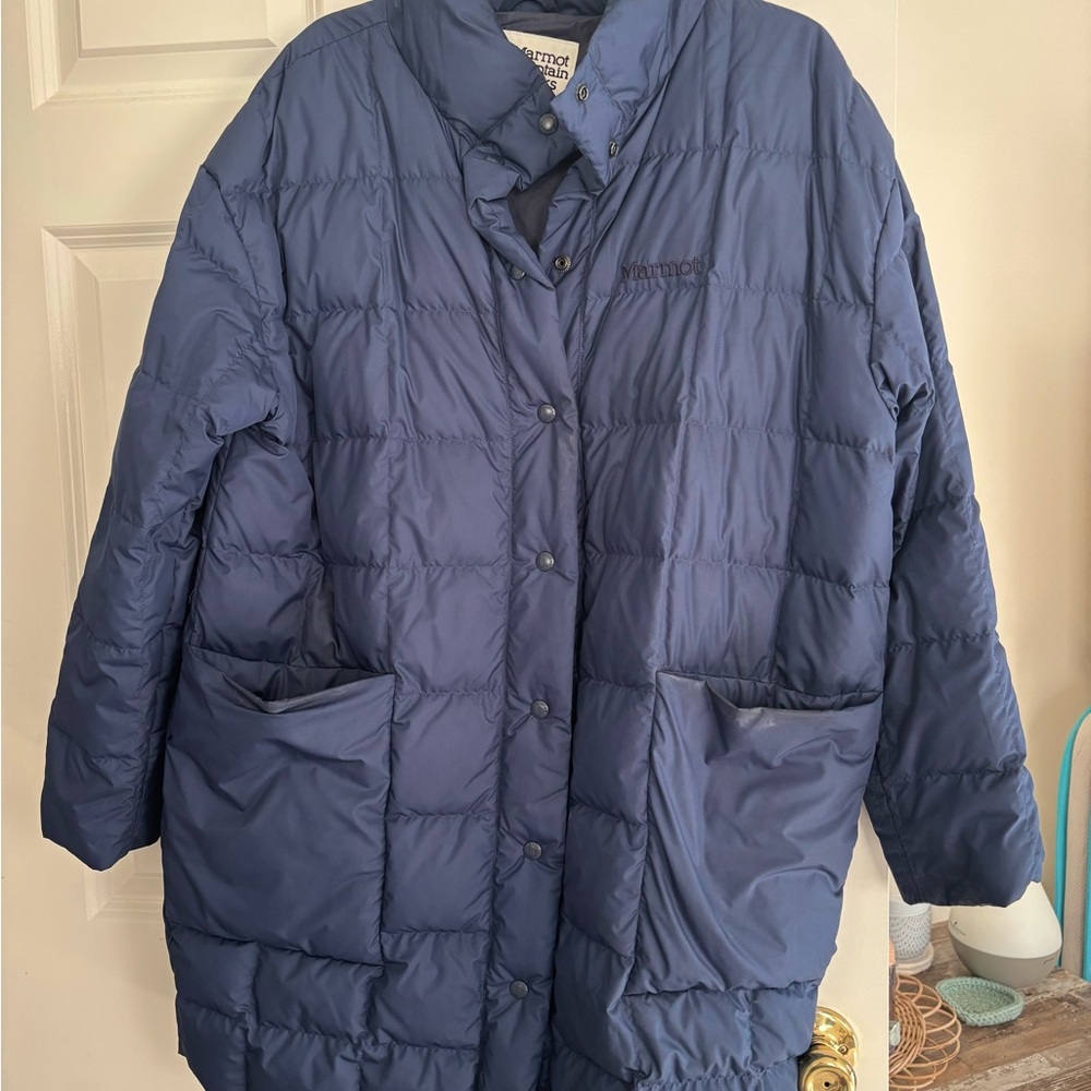 Marmot Blue Quilted Jacket